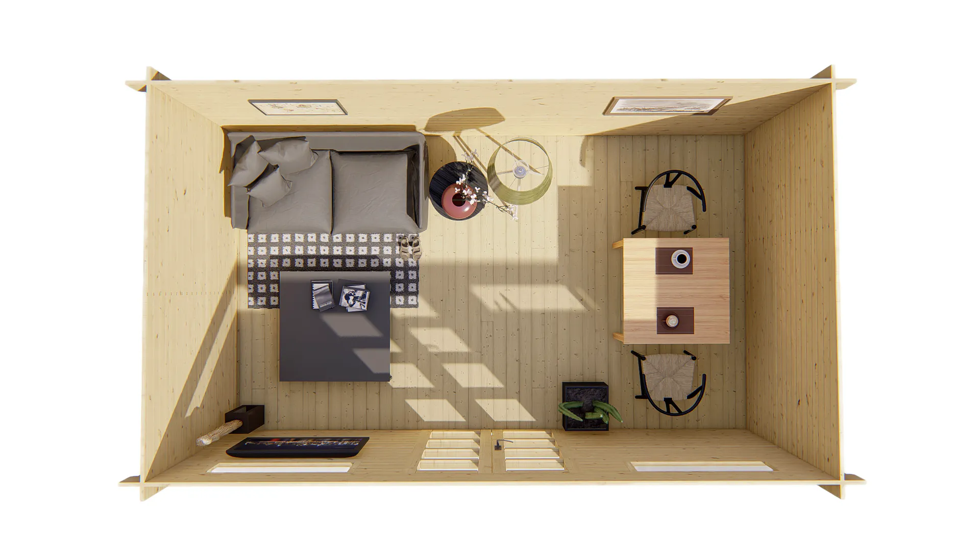 Tuinhuis Ikea zoning van Zaventem van bovenaf gezien